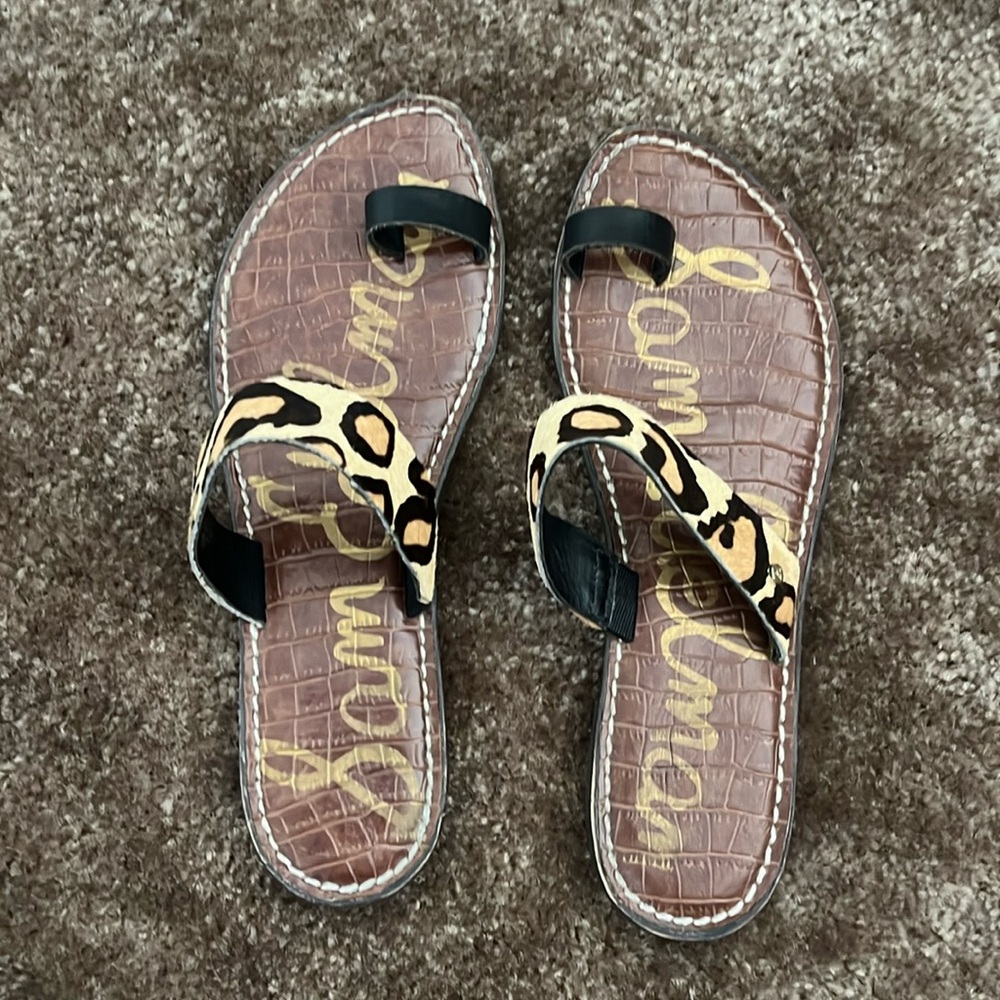 Leopard sandals